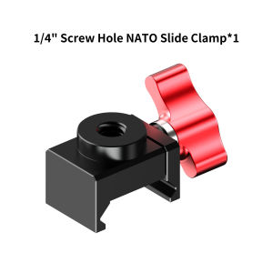 NATO Clamp 1/4 Thread Mount Quick Release for DJI Ronin RS3 RS4 RS5 Gimbal Monitor Light Mic Camera Cage Support Accessory