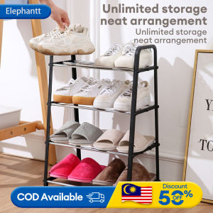 Stainless Steel Lightweight Shoe Rack Shoes Storage Organizer Racks Space Saving Shoe Shelf almari kasut bertingkat Rak Kasut Keluli Tahan Karat 鞋架