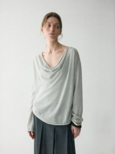 INSIS FEMME | Light and Comfortable Linen Cotton Blend Swing Neck Straight Body Summer Blouse