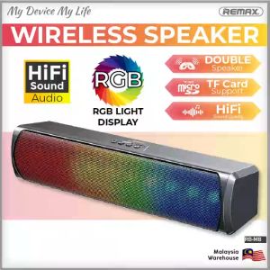 100% ORIGINAL REMAX RB-M8 Dual 2-inch Bluetooth Speaker RGB Light Rhythmic Moves Wireless V5.0