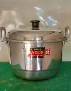 Panci Pengukus Nasi Merek Global Eagle No22/Dangdang Kukus/Langseng Kukus/Panci+Saringan
