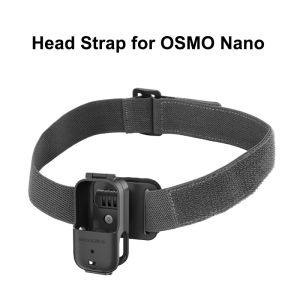 360 ° Rotating Adjustable Headband Rotatable Elastic Retention Strap for DJI Osmo Nano Vertical/Horizontal Head Fixed Strap