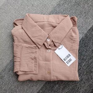 Kemeja Wanita Polos Cringkle airflow Busui kekinian Atasan Wanita Lengan Panjang Murah