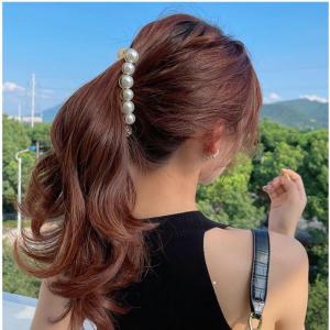 Pearls Hairpins Jewelry Banana Clips Hair Clip Ponytail Barrettes Hair Pin Accessories Simple Hair Clamp Women Hairgrips