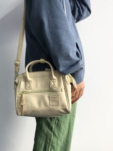 Anello Leather PU Shoulder Bag Casual Versatile Handbag in Two Sizes Suitable for Commuting And Leisure Soft Nylon Lining