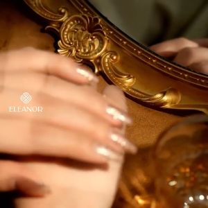 Dây chuyền bạc nữ Eleanor Accessories vòng cổ hình nơ đính đá phụ kiện trang sức 6800