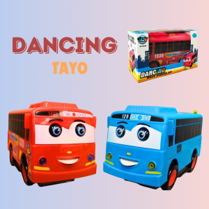 Mainan Anak Mobil Truk oleng Bus tayo Dancing ada lampu dan musik