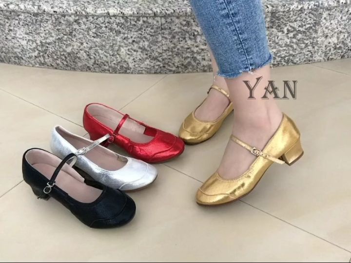 Sepatu Dansa Latin/ Line Dance Heels 4cm Sepatu Dance Wanita Terbaru