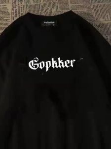 New 2024 Mens Student Style round Neck Short Sleeve Loose Fit Breathable T-Shirt American Summer Fashion Four-Arm Cross Design