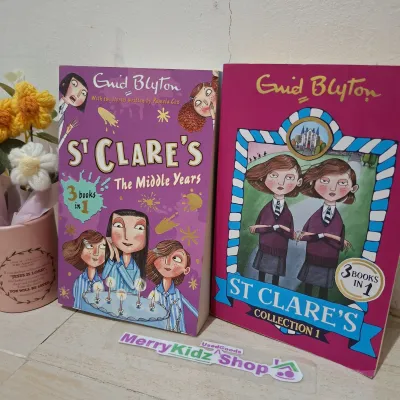 Preloved 2 book bundle Enid Blyton St Clares Collection1 and St. Clares The Middle Years 3 in 1 and Paperback Teen Fiction Book Preloved with tanning MerryKidzshop
