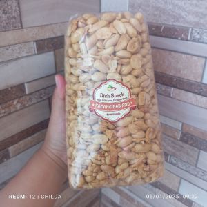 Dich Snack - Kacang Bawang Goreng Gurih Renyah Manis Asin Premium size jumbo besar ukuran 1000 Gram Gr 1 kilogram Kacang Bali 1kg
