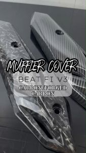MOKOTO HONDA BEAT FI V3 MUFFLER COVER CARBON 10132 / FORGED 10140 EXHAUST PIPE FOR BEAT FI V3 MOTORCYCLE SPEEDMOTO