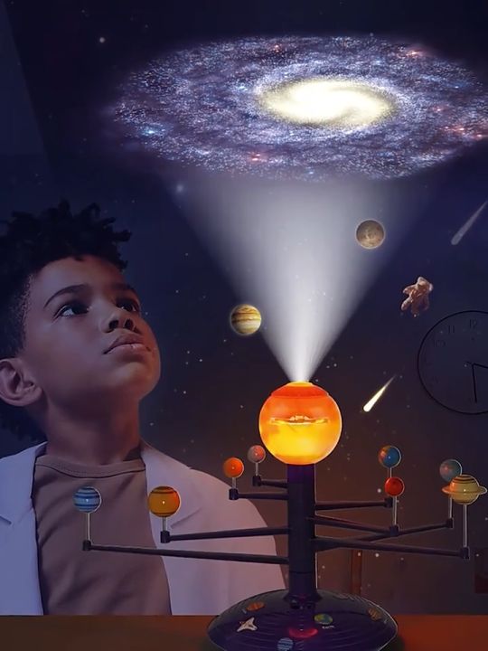 Solar System Starry Sky Projection Eight Solar System Planet Models ...