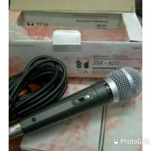 Mic Kabel Dynamic TOA ZM 420 Original TOA Microphone ZM-420