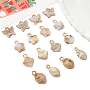 10pcs Mixed Plastic Acrylic Dolphin Animal Star Shape Beads Charm Pendant for Bracelet Necklace Earring DIY Jewelry Making
