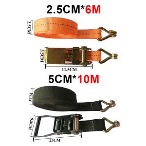 🇲🇾 6M Cargo Strap Belt Down Strap Strong Ratchet Tie Luggage Bag Cargo Lashing Strap Tow Rope Tensioner Transport Safety Belt With Metal Buckle Car Tension Rope Tie For Lorry Car Motorcycle Bike  Cargo Lashing Dropshipping货物捆绑绳子拉紧绳