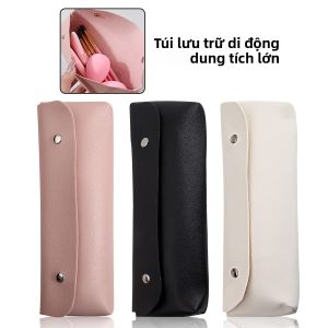 Túi Đựng Cọ Trang Điểm Du Lịch Nhiều Màu Sắc PU Chống Bụi Hộp Đựng Cọ Trang Điểm Đa Chức Năng Hộp Lưu Trữ Vải Không Dệt