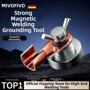 MIVOFIVO | Strong Magnetic Ground Clamp Welding Support