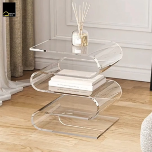 RENITA HOME | ชั้นวางของอะคริลิก รุ่น JERRY สไตล์โมเดิร์นมินิมอล เหมาะสำหรับห้องนอน ห้องนั่งเล่น หรือมุมอ่านหนังสือ