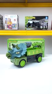 [KST] Truk Dino Listrik Mainan Anak Laki Laki Berbelok Otomatis Lampu Musik Kado Ulang Tahun