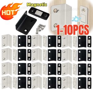 1-10PCS Self Adhesive Magnetic Cabinet Catches Invisible Magnets Door Stopper Patch Furniture Drawer Window Door Closer Latch