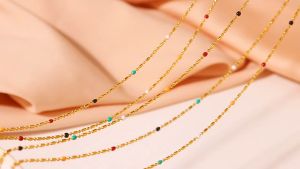 Reverie Paris Enamel Beads Necklace Daily Fashion Accessories For Women Christmas Gift