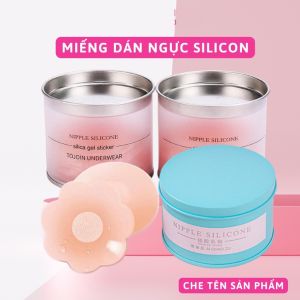 Hộp 5 cặp (10 miếng) dán ngực silicon hình hoa (6.5cm) - miếng dán tit - áo ngực dán - miếng dán ngực [P04]