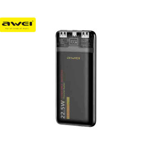 Awei P24K 10000mAh Portable Powerbank 22.5W Fast Charge Long Battery Life LED Power Display Quick Charging
