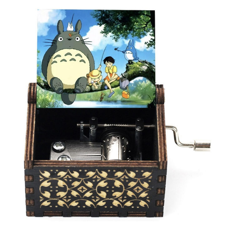 Cổ Điển Anime Nhật Bản Hộp Nhạc Gỗ 18 Hương Tay/Tự Động Chuyển Động Trẻ Em & Bạn Bè Món Quà Sinh Nhật Anime Lưu Niệm Sưu Tập