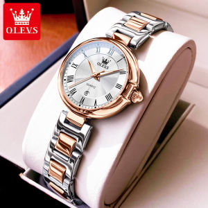 OLEVS Watch For Women Original Waterproof Fashion Elegance Korean Style Calendar Luminous Stainless Steel Quartz Women Watches