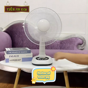 Giải Nhiệt Mùa Hè - Quạt sạc tích điện năng lượng mặt trời PUREVIEW L8052 Không Lo Tốn Điện