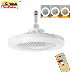 2-in-1 Three-speed Mode LED Fan Light LED Lamp Bead E27 Screw Fan Light Remote Control Wall Control Bedroom Light Fan Ceiling