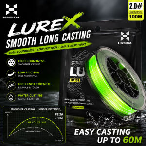 HASIDA X8 PE Seamless Craftsmanship Smooth Super Long Distance Ultra-durable All Water Conditions Casting Lure Fishing Line