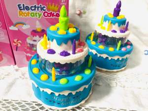 เค้กวันเกิดของเล่นมีเสียงมีไฟ Electric rotary cake