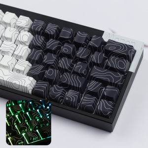 Keycaps Khắc Bên Wooting Iso-height Màu Đen Trắng Hi8 F99 104 F87 G75 Phụ Kiện Bàn Phím Ps/2 Kết Nối Usb Bluetooth