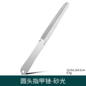Bàn Chải Đánh Bóng Móng Tay Bằng Thép Không Gỉ Hai Mặt Chuyên Dụng Cho Làm Đẹp Móng Tay Dụng Cụ Cắt Móng Tay Hình Bán Nguyệt