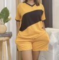 Trendy Set Vneck Slant Combi. 