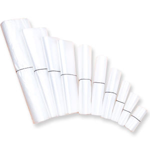 100Pcs Transparent Plastic Shopping Bag Supermarket Plastic Bags Disposable with Handle Food Takeaway Packaging Bags