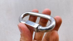Móc xích nối chữ D Inox 304 - Maxload chịu lực 350kg sử dụng cho móc treo võng camping công trình xây dựng