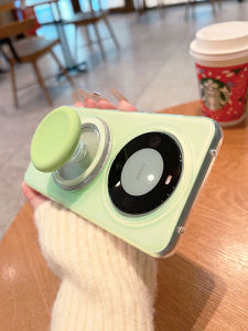 Huawei Mate70 Pro+ New Model Magnetic Absorption Airbag Phone Case Bubble Stand Womens Style Full Protection Anti-Fall Shell