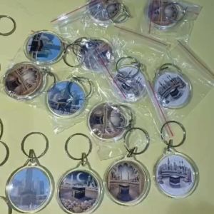 Gantungan Kunci gambar KABAH bentuk Bulat