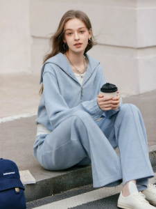 XIANGYING | Zipper Style Womens Leisure Sportswear Set