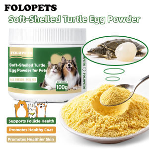 Pet Hair Nutrition Powder Soft-Shelled Turtle Egg Powder Fur Growth Supplement for Dogs & Cats Shedding Control Rich in Lecithin & Biotin