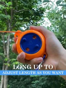 ราวตากผ้าแบบยืดหด 10 เมตร วัสดุทนทาน พับเก็บได้ ใช้ในร่มและกลางแจ้ง OU0035