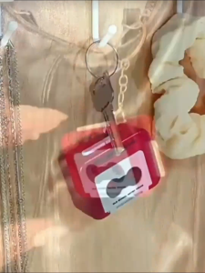 AI-C1326 Keychain Voice Tape Recorder Unik Gantungan Kunci Rekaman Musik Box Mini / Ganci Lucu