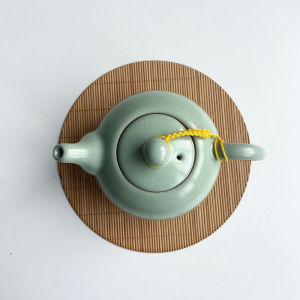 Bàn Trà Trà Bằng Tre Tròn Hình Elip Thảm Trà Bằng Tre Rèm Trà Phụ Kiện Trà Công Phu Bàn Trà Trà Kiểu Trung Quốc Đồ Dùng Ăn Uống