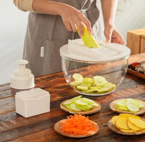 MISTIFI MASTER SALDAL SPINNER 8PC SET Vegetable Dehydrator Cutter Included