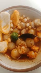 Bakso aci instan mini bacita food - Makanan instan siap saji dengan bumbu dan pelengkap.