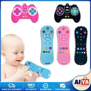 ★Same Day Shipping★ 1Pc Grade Silicone Baby Teether Soothing Teether Early Educational Sensory Toys for Infant Teether Remote Control Shape HSQ-Teether-230710-Remote
