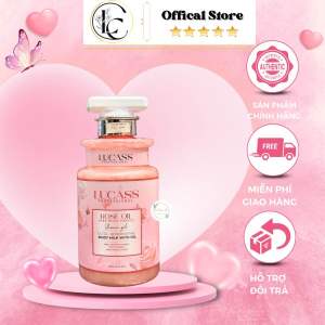 Sữa Tắm Làm Sáng và Mịn Da Hương Nước Hoa ROSE OIL LUCASS_DH 500ML